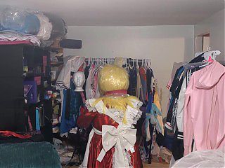 Kigurumi Layered Breathplay Cosplay Holographic pvc plastic dress